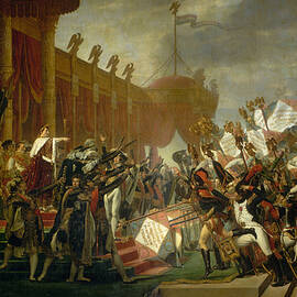 The Army takes an Oath to the Emperor after the Distribution of Eagles, 5 December 1804 by Jacques-Louis David