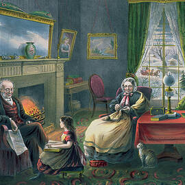 The Four Seasons of Life  Old Age by Currier and Ives