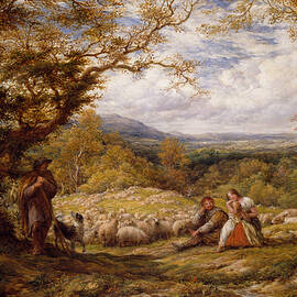 The Sheep Drive by John Linnell