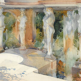 The Temple of Diane and Nimes Goddesses of Gracious Shade by Sir William Russell Flint