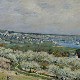 The Terrace at Saint Germain, Spring, from 1875 by Alfred Sisley
