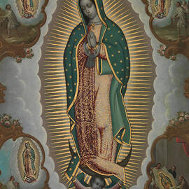 The Virgin of Guadalupe with the Four Apparitions, 1772 by Nicolas Enriquez