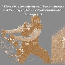 Those who plant injustice will harvest disaster by David Morefield