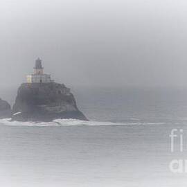 Tillamook Rock Lighthouse in the Fog by Teresa A Lang