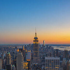 Top Of The Rock Sunset by Michael Ver Sprill
