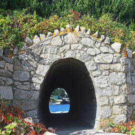 Tunnel to the sea Newport RI Cliff Walk by Toby McGuire