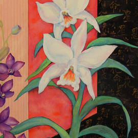 Two Delightful Orchids by Sharon Nelson-Bianco