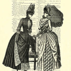 two women in conversation by Madame Memento