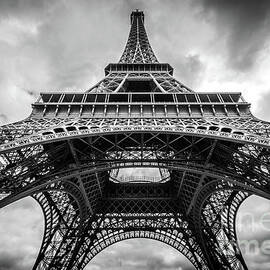 Under The Eiffel Tower, Black and White by Liesl Walsh