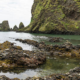 Walking on the Ocean Floor at Dunnottar Castle Haven Bay by Georgia Mizuleva