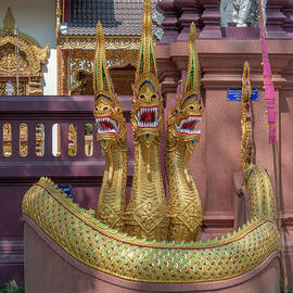 Wat Mae San Pa Daet Multi-headed Gate Naga DTHLU0222 by Gerry Gantt