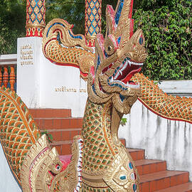 Wat Wichit Wari Phra Ubosot Makara and Naga DTHCM1774 by Gerry Gantt