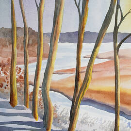 Watercolor - Winter Sunrise by Cascade Colors