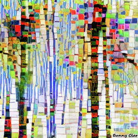 Winter Woods Abstract by Bunny Clarke