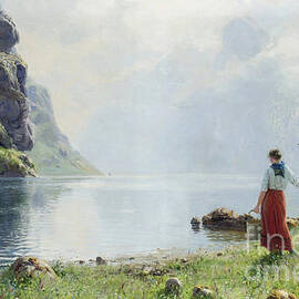 women on river bank by MotionAge Designs