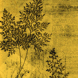Yellow Gold Botanical by Bonnie Bruno