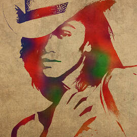 Zendaya Watercolor Portrait by Design Turnpike