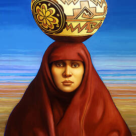 Zuni Woman by Jane Whiting Chrzanoska