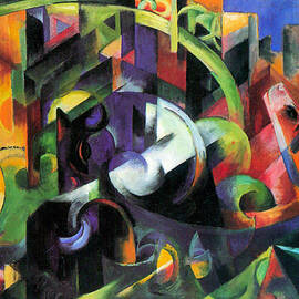 Abstract with cattle by Franz Marc