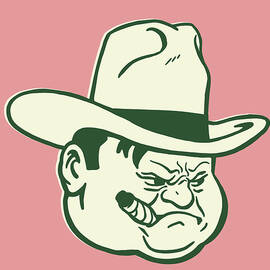 Angry Man Wearing Cowboy Hat