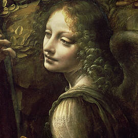 Detail Of The Angel, From The Virgin Of The Rocks by Leonardo Da Vinci