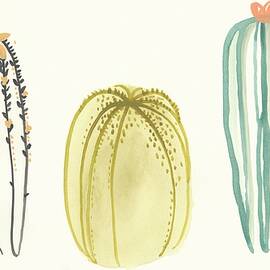 Funky Succulents Iii by June Erica Vess