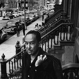 Langston Hughes On The Stoop by Robert W. Kelley