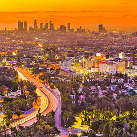 Los Angeles, California, Usa Skyline by Sean Pavone