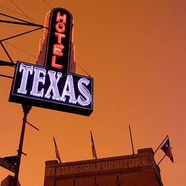 Low Angle View Of A Neon Sign by Panoramic Images