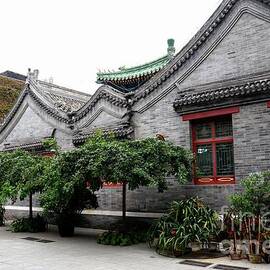 Mosque building in traditional Chinese architecture style Beijing China by Imran Ahmed