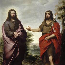 Saint John The Baptist Pointing To Christ