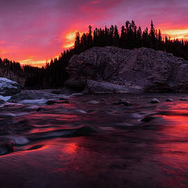 Sunrise Canadian Rockies by Yves Gagnon