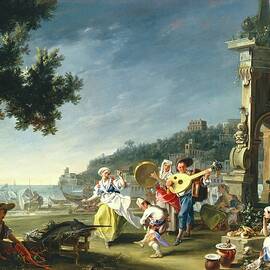 Tarantella At Mergellina by Filippo Falciatore