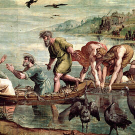 The Miraculous Draught Of Fishes Cartoon For The Sistine Chapel by Raphael
