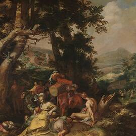 The Preaching Of Saint John The Baptist, 1590 1610 by Abraham Bloemaert