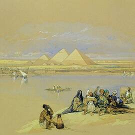 The Pyramids At Giza, Near Cairo