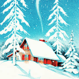 Winter home by CSA Images