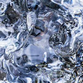 Abstract Ice Patterns Background by William Perry