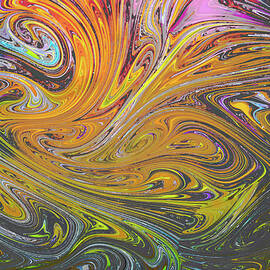 Colorful Paint Patterns As Abstract Art Background Texture by Cavan Images