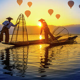 Inle Lake Myanmar by Ugurhan