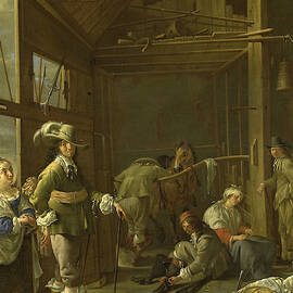 Soldiers in a Stable, from 1655