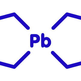 Tetraethyllead Gasoline Octane Booster Molecule by Science Photo Library