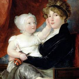 Mrs Benjamin West Ii With Her Son Benjamin West Iii