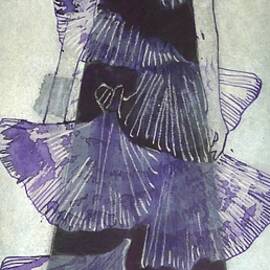 Ginko Leaves Etching by Doris Schmitz