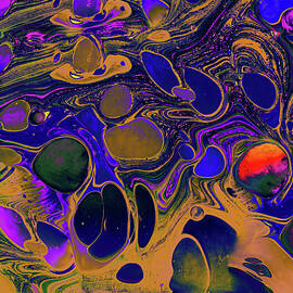 Colorful Paint Patterns As Abstract Art Background Texture by Cavan Images