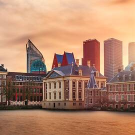 The Hague, Netherlands Cityscape by Sean Pavone
