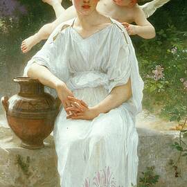 Whisperings Of Love by William-adolphe Bouguereau