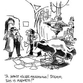 A Giant Killer Macrophage  Doctor, This Is Madness by Sidney Harris