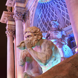 A Mythological Scene on the Strip in Las Vegas by Derrick Neill