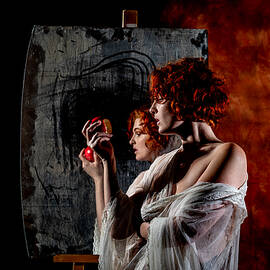 A Red Apple by Dov Fuchs